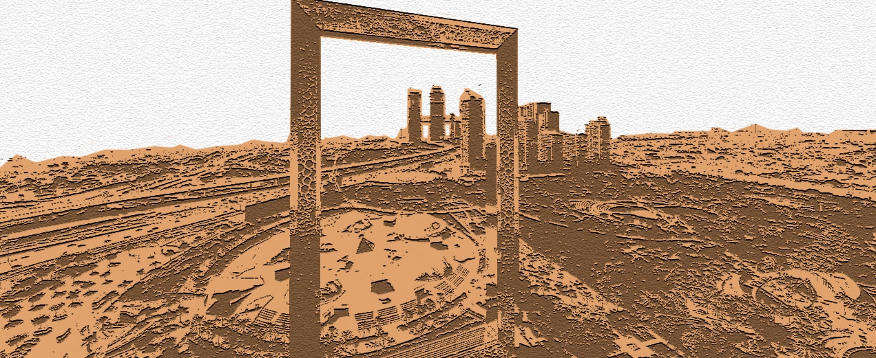 Sand castles in the desert